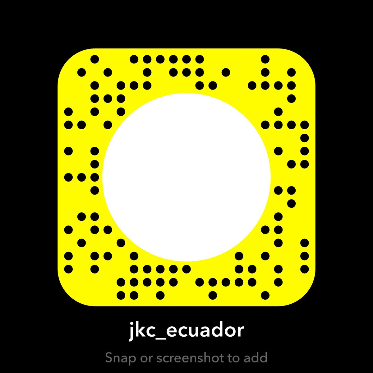 JKC_Ecuador's tweet photo. JKC is on Snapchat! Come and check us out! https://t.co/eynYtD8EXM
