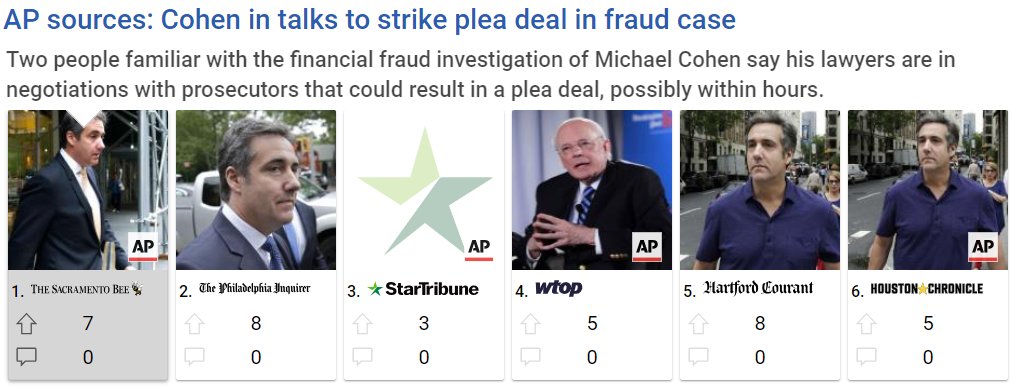 Pressgrade's tweet image. 👀👀
@APtomhays with the latest on the Cohen trial