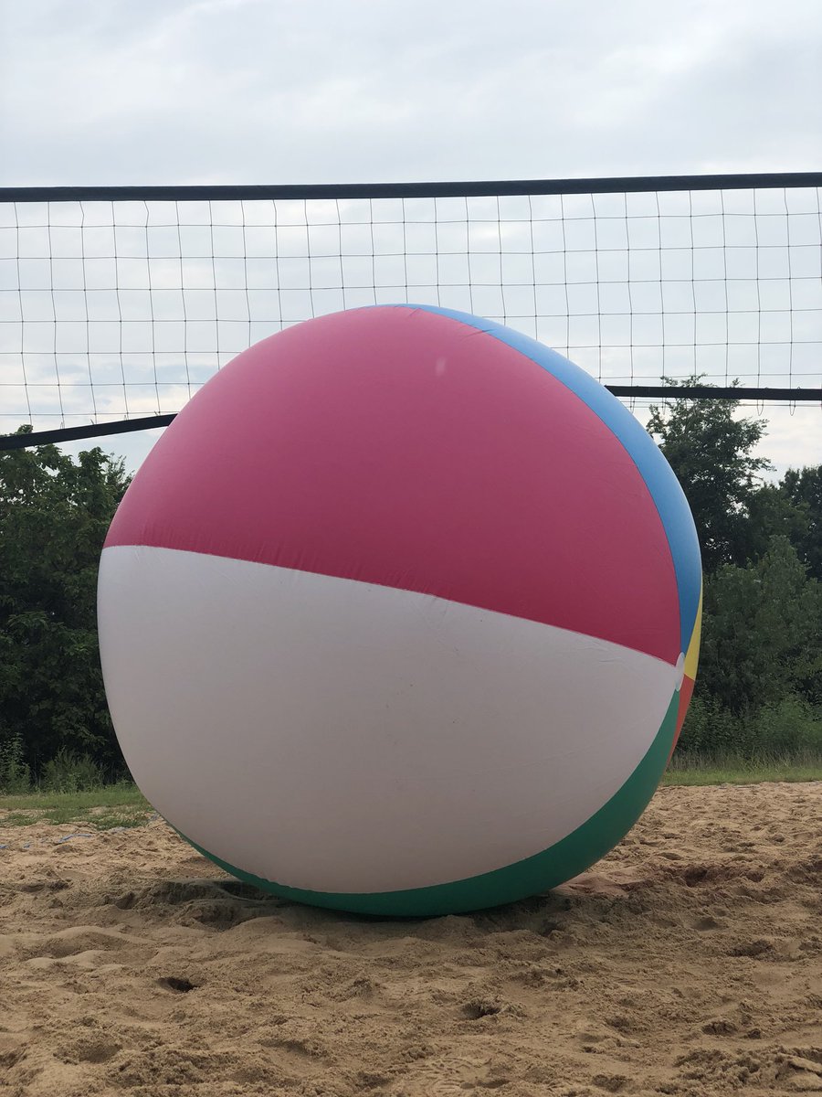 firststudentsok's tweet photo. They say go big or go home so we went huge for giant sand volleyball tonight! Luau starts in less than 2 hours make sure to come and bring a friend! https://t.co/IFYMIcfo7V