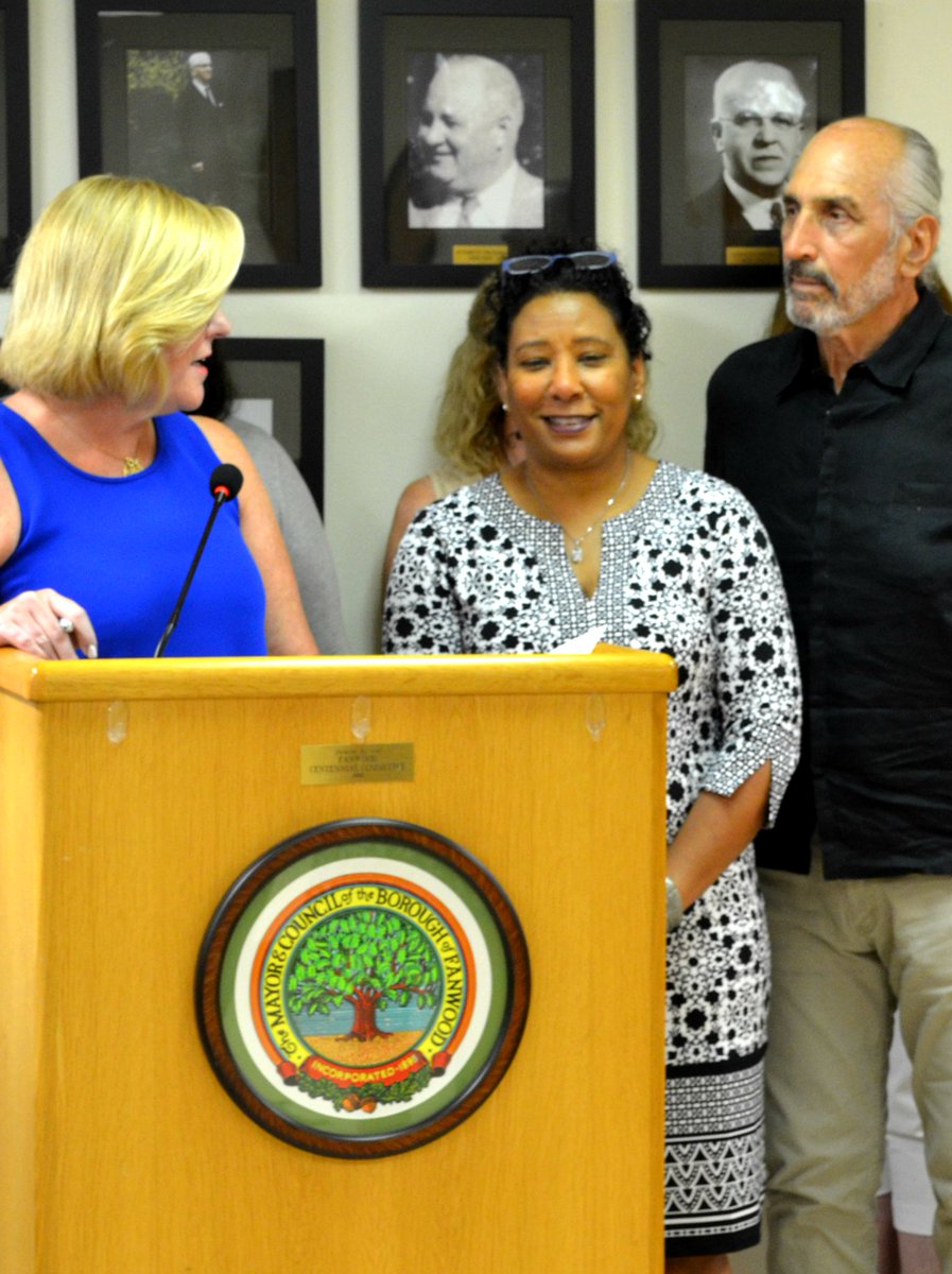 CASAUnionCounty's tweet photo. Monday, August 20, Fanwood Mayor Colleen Mahr presented Executive Director Marla Higginbotham Fanwood's CASA Day proclamation! Thank you, Mayor Mahr and the Fanwood Borough Council for your recognition and support! #CASAofUCProclamation #Mountainside #UnionCounty #CASADay https://t.co/6uhfu9GRut