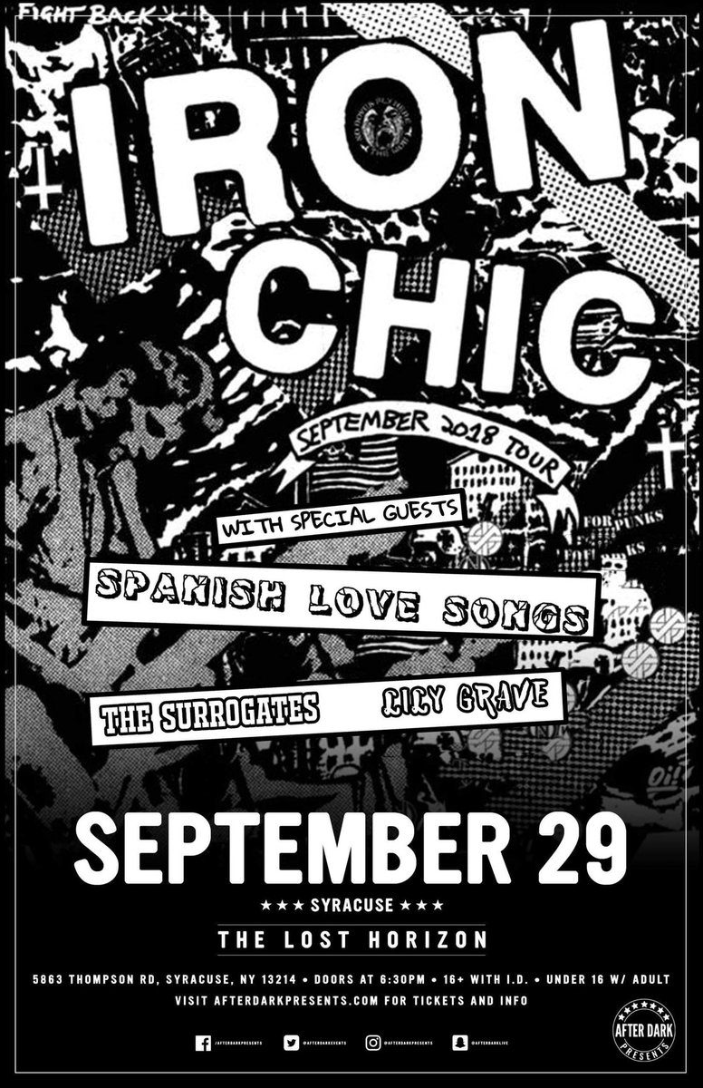 we’re playing the lost september 29th! message us if you’d like a ticket 🎫