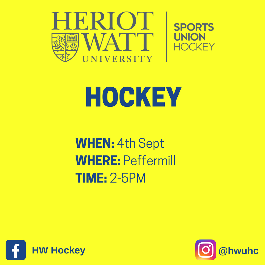 HWUSportsUnion's tweet photo. The Hockey club are currently Sports Union Club of the Year!! With 3 Men's teams, 2 Women's and a recreational section the club can do great things.. from pub crawls to winning Varsity, they really are an amazing club

watch out on their social media for more taster session info https://t.co/hAj85uCX2U