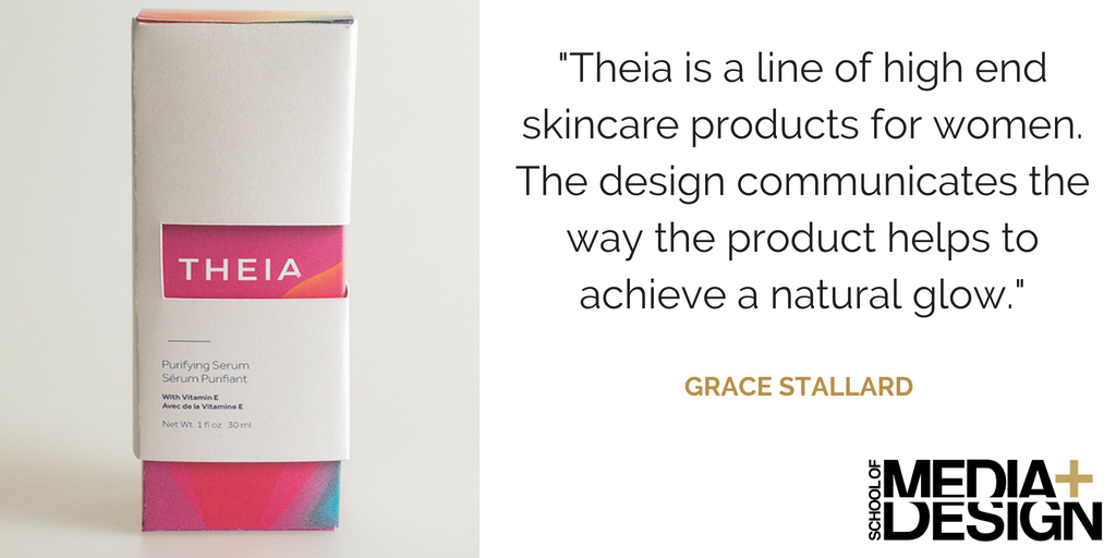 ConestogaSOMAD's tweet photo. Here is a look @ConestogaC's Grace Stallard's entry "Theia Beauty and Skincare", a finalist in The Advertising &amp; Design Club of Canada 2018 Awards. #inspiration #ConestogaSOMAD #ThinkConestoga #ConestogaCollege #EducationWithAPurpose #kwawesome https://t.co/k2NDYeGKDo