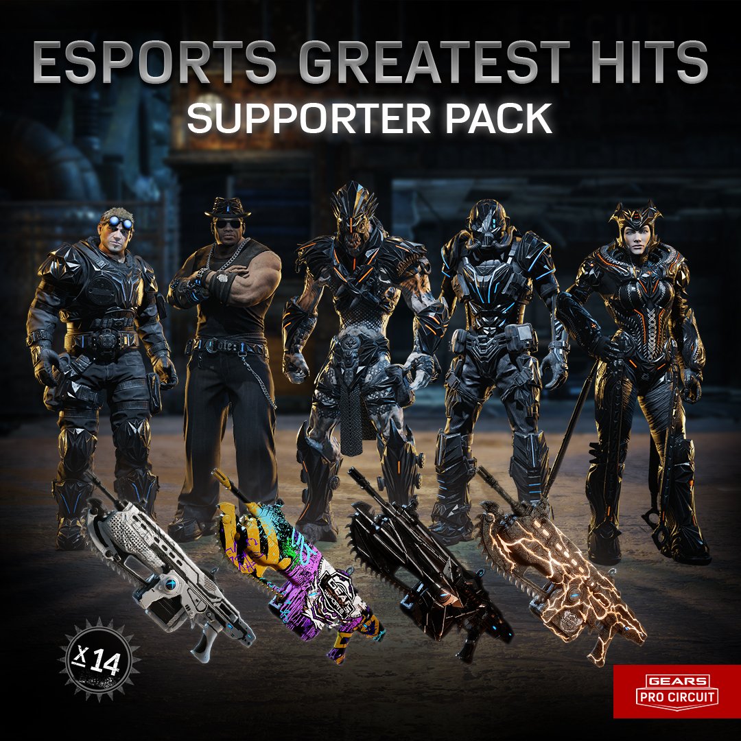 Gears of War Esports on Twitter "Treat yourself to a Gears Esports Greatest Hits Supporter Pack
