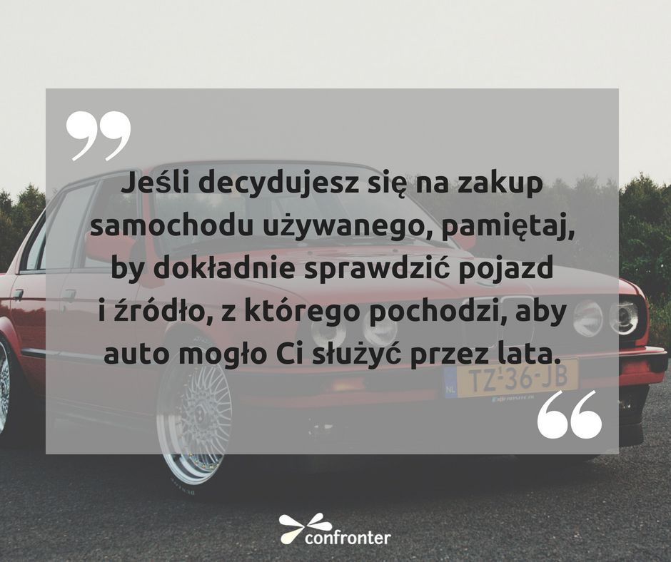 ConfronterPL's tweet photo. Kupno 🚗 samochodu to duży wydatek, dlatego najczęściej decydujemy się na #auto używane. Na co jednak uważać podczas takiego zakupu 🤔? Podpowiadamy: https://t.co/JZokrTXSey 👈. https://t.co/bdsJYi0Lwy
