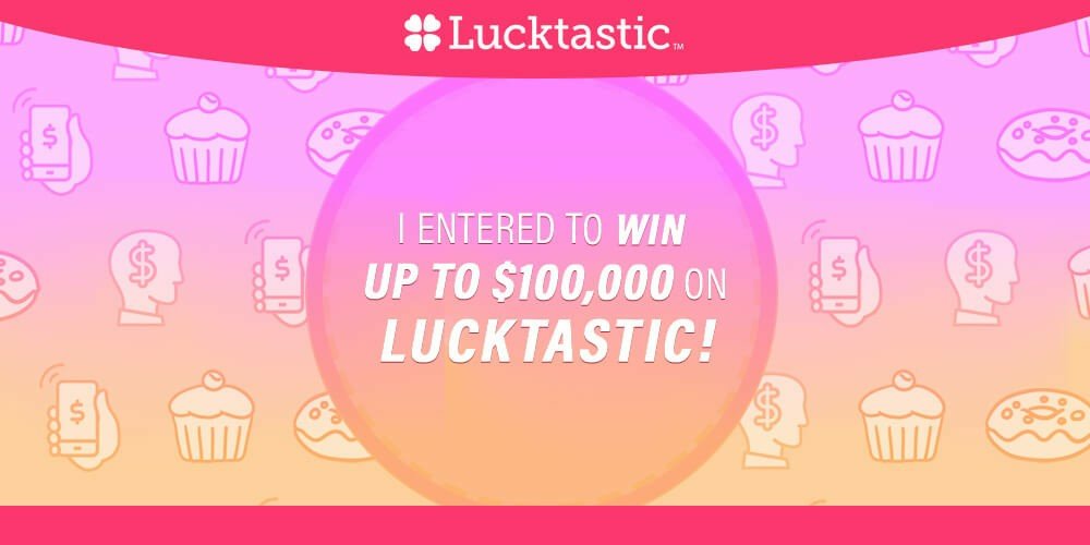 Lucktastic is giving away huge cash prize! lucktastic.com/twShareFunnel