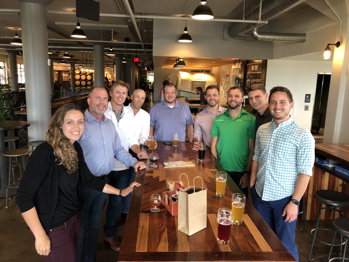 meengineersinc's tweet photo. Principals from Denver and KC employees got together for happy hour at @Boulevard_Beer near the KC office. Everyone had a great time! #ME_play https://t.co/nCclkfp1UL