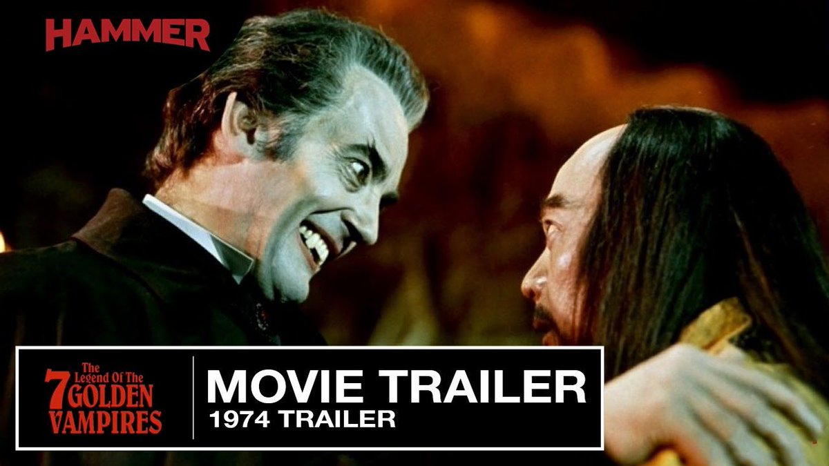 LetsTalkDracula's tweet photo. Even before #Blade, #Dracula was no stranger to awesome fight scenes. Watch this trailer for @hammerfilms "The Legend of the Seven Golden Vampires"
#BladeForever #horror #martialarts
https://t.co/aNlV8iaY2s https://t.co/DtwnFfky43