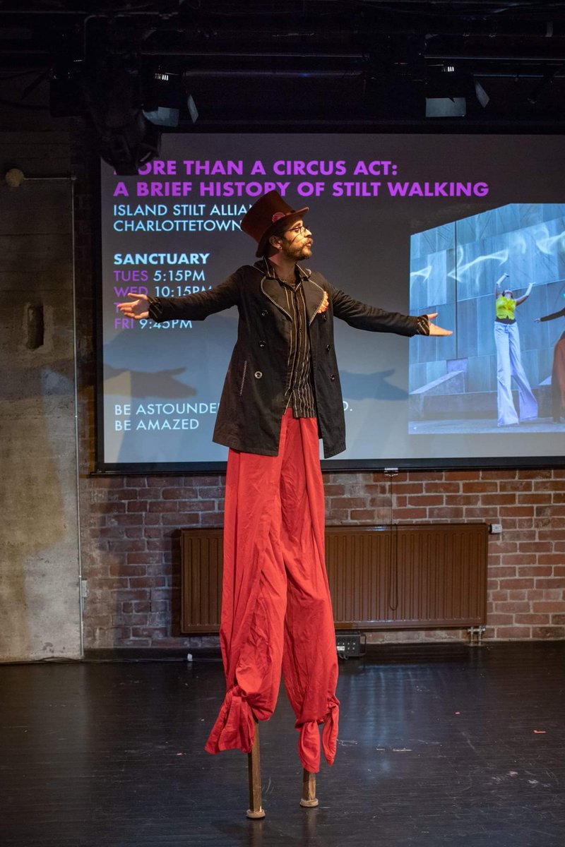 A few snaps from Monday's Sneak Peak!
📷@amystewartphoto on instagram📸

<a href="/fundyfringefest/">Fundy Fringe Festival</a> #StiltLife #bingethefringe #saintawesome #fundyfringe