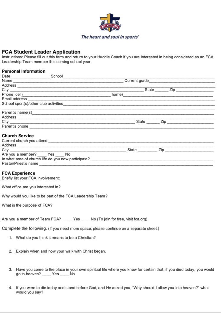 FCAgarner's tweet photo. Attention students we are looking for five student leaders with strong faith!! If you interested you will need to fill out an application and turn into room.3013 (There will also be extra applications in rm.3013) https://t.co/T8Nf3Ng70S