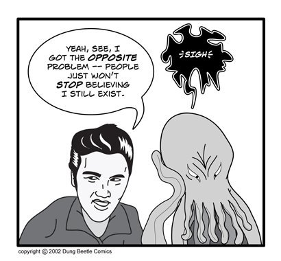 BrianMSammons's tweet photo. #Iconproblems #Elvis #Cthulhu #horror #humor https://t.co/siFGuJcYtl