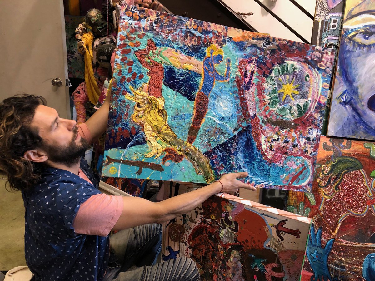 FrancosMom's tweet photo. Had such a wonderful time at Tom's studio!  <3 @firehouseartco https://t.co/DwgztKSK1b