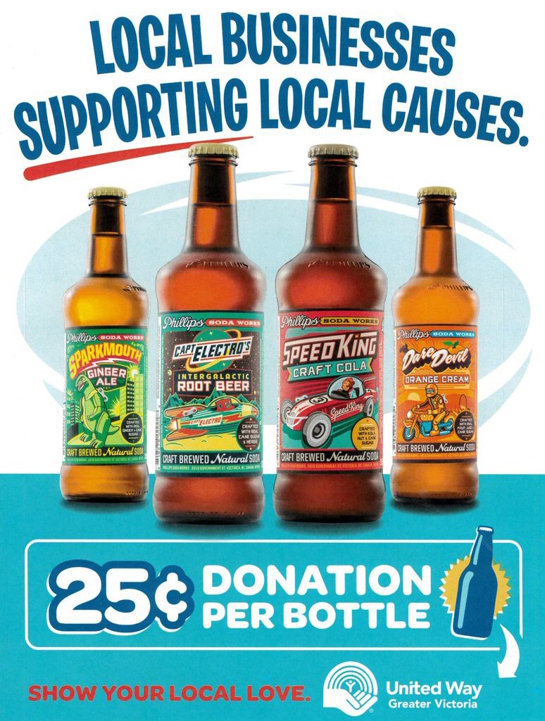 United Way BC – SVI (@unitedwaybcsvi) on Twitter photo <a href="/PhillipsSoda/">PhillipsSodaWorks</a> is showing their #locallove this August. They are donating $0.25 from every soda bottle sale at participating grocery stores until Sept 3! Hurray pick some up today! #yyj #showyourlocallove <a href="/PhillipsSoda/">PhillipsSodaWorks</a> is showing their #locallove this August. They are donating $0.25 from every soda bottle sale at participating grocery stores until Sept 3! Hurray pick some up today! #yyj #showyourlocallove