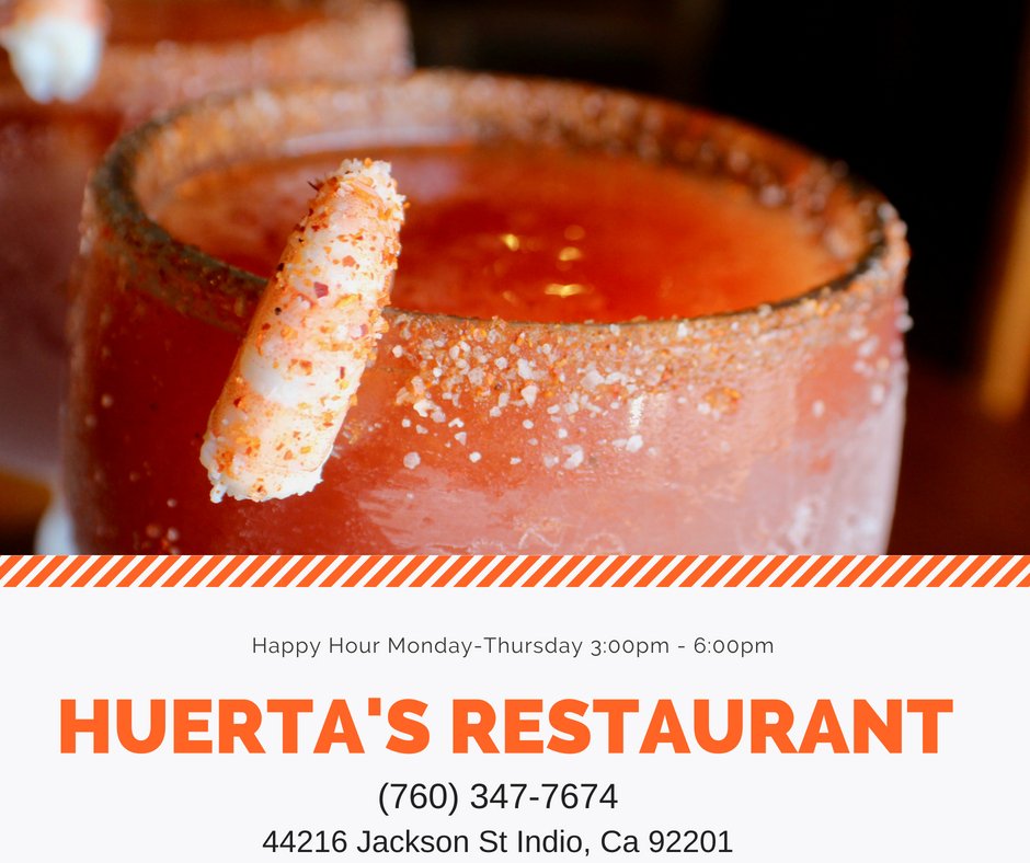 HuertasIndio's tweet photo. Come into Huerta's Restaurant for authentic Mexican food and seafood! Located in 44216 Jackson St Indio, Ca 92201 or give us a call at (760) 347-7674 #food #Mexican #Authentic #seafood #beer https://t.co/cZSChGTqXJ