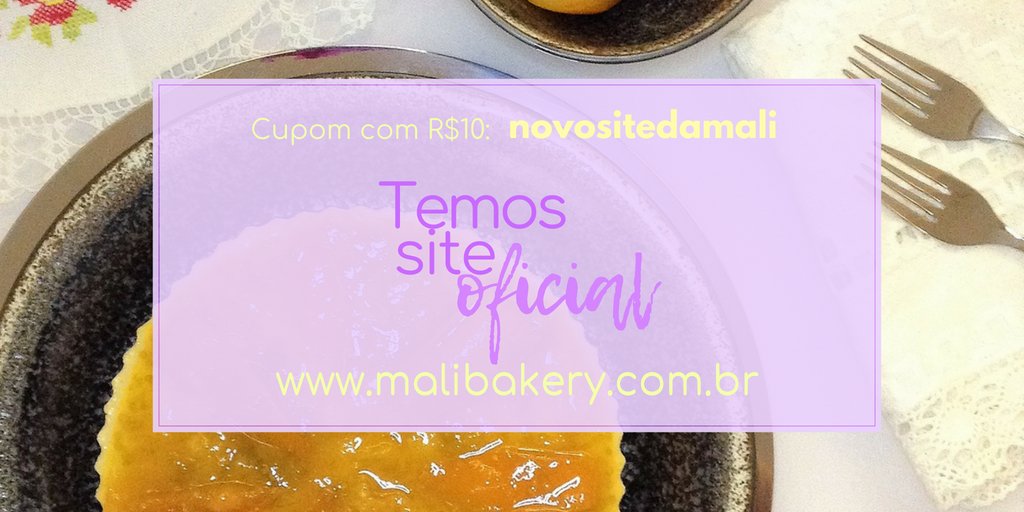 mali_bakery's tweet photo. Apresentamos vocês o site oficial da @mali_bakery onde você poderá encontrar além de muito sabor e criatividade, uns bolos e cheesecake maravilhosos! Até o dia 31/08 vamos ter um cupom com R$10 reais para sua primeira compra no nosso site, ingresse agora! https://t.co/i15bGPt2nA https://t.co/EjEY9MNMvt