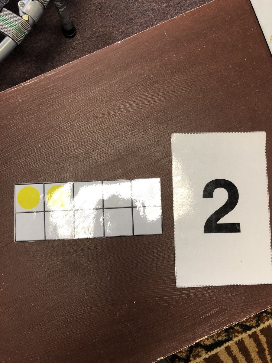 EricaNunemaker1's tweet photo. We did a get to know activity while matching ten frames with their numbers! #ITeachK #dhefamily https://t.co/SduVD7H1p3