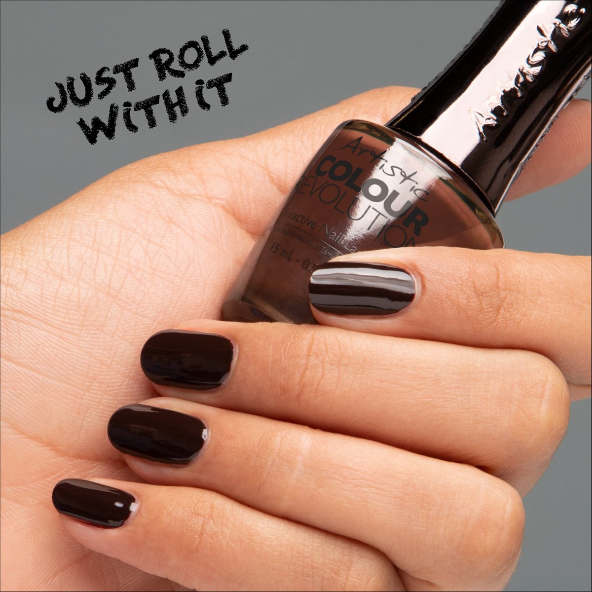Artistic_Nail's tweet photo. ‘Just Roll With It’ from the Caution: Extremely Hot collection is a beautiful brown crème and a perfect addition to your autumn line up! Available for a limited time at SalonCentric stores! Colour Shown: Just Roll With It #ArtisticNailDesign #CautionExtremelyHot #fallnails https://t.co/iVOBVaotx4