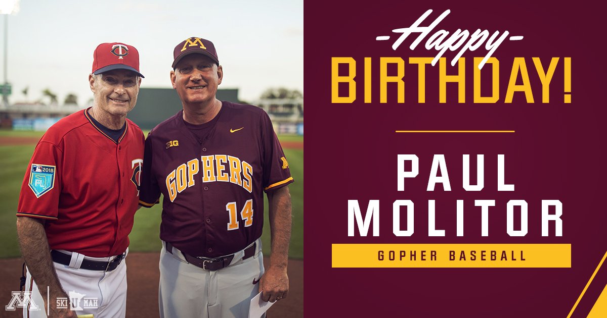 Saying to wish legend and manager Paul Molitor a very happy birthday today! 