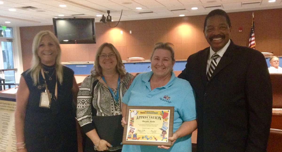 Sitters In A Second, Inc was honored by the PBC Office of Community Revitalization &amp; Friends of Foster Children of Palm Beach County <a href="/ffcpbc_friends/">friends_ffcpbc</a> for our dedication and support to ensure a successful 2018 Palm Beach County Back to School Bash. #SittersInASecond