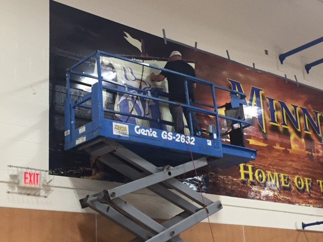 apdesignpro's tweet photo. Check it out! @minneotasports Building and gym renovations are looking impressive. From @apdesignpro have a great start to the school year and good luck with fall sports! #APSigns #APDesignpro https://t.co/IhesnAN0IJ