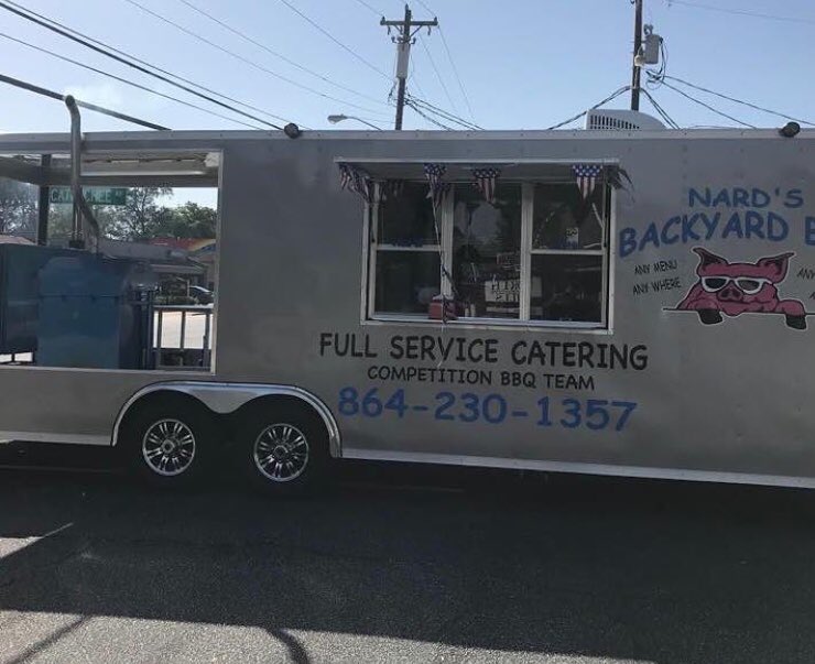 NardsBBQ's tweet photo. We’ll have our food truck at Residence Inn, 80 Carolina Pt Pkwy, today from 6:00 to 7:30 pm. Come get your Que! https://t.co/0pI5gy0lZL