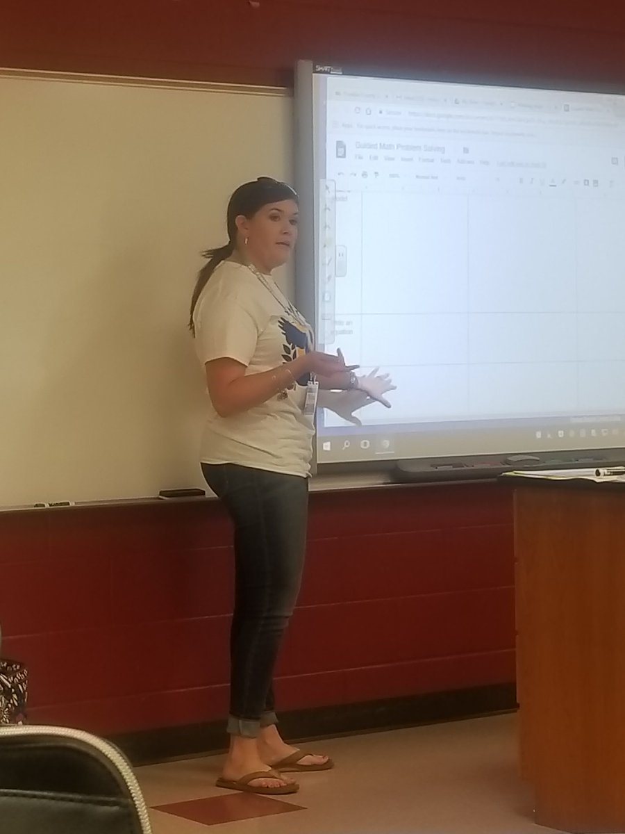 Teri Aycock presenting Guided Math Problem Solving at Sizzlin Summer!