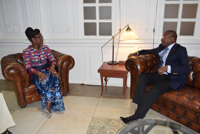 hcjbenin's tweet photo. Echanges ce mercredi 22 août 2018 entre la présidente de la Haute Cour de Justice et le président de l'Assemblée nationale. Les discussions ont porté sur la nécessité de relecture de la loi organique sur la #hcjbenin pour sa fonctionnalité. #wasexo #benin #team229 https://t.co/VIBL1ZhZM5