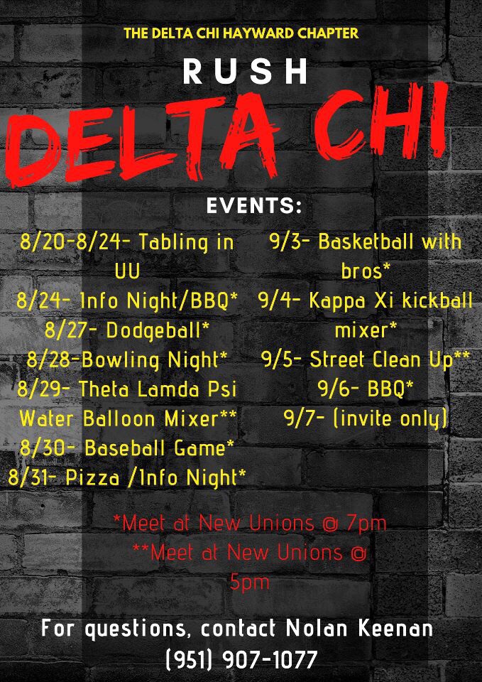 DeltaChiCsueb's tweet photo. Trust us, you don't want to miss this opportunity
#FallRush18 https://t.co/jd2uu2TD9T