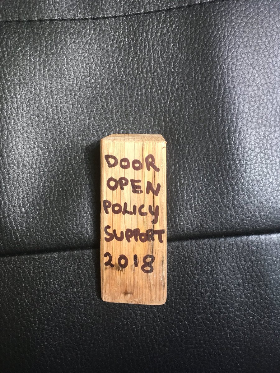 mededolly's tweet photo. When your door stop gets crushed.....my replacement got made overnight #greatteam #greatunit #luckymatron https://t.co/y4ThMUb4J0