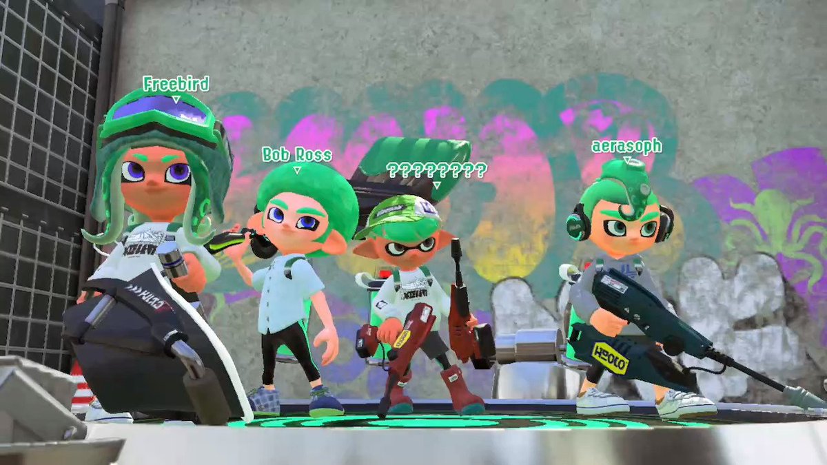 FreebirdGamer's tweet photo. #BobRossLives #Splatoon2 #NintendoSwitch https://t.co/GPazDxQ9Kw