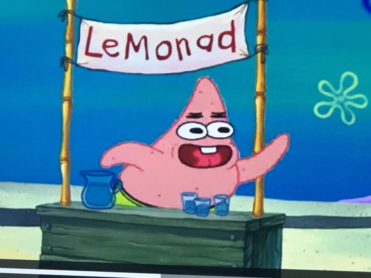 SCRENSHOS's tweet image. “ink lemonade” is the weirdest episode of spongebob yet. i implore you to find a way to watch it.