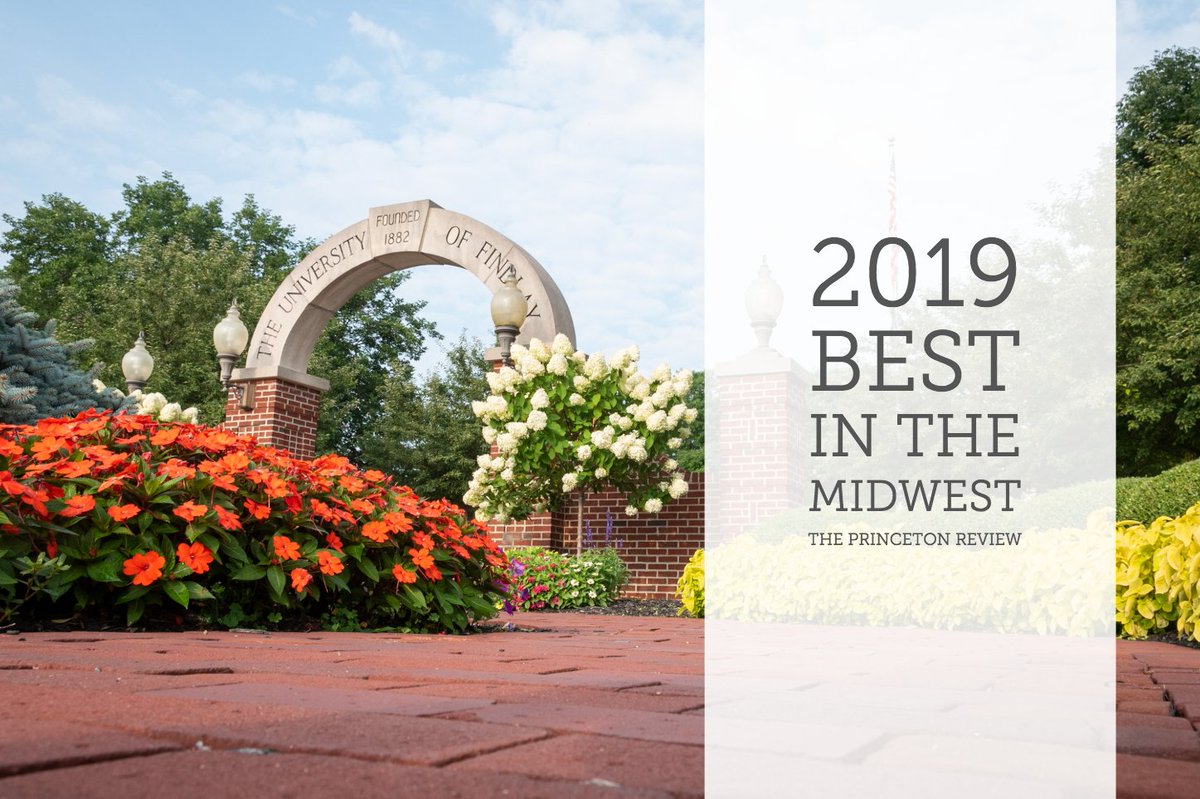 ufindlay's tweet photo. Something to celebrate! University of Findlay has been named a 2019 "Best in the Midwest" college by @ThePrincetonRev. #TPRColleges https://t.co/dw6kpBG2ZB https://t.co/sxabPswgEj