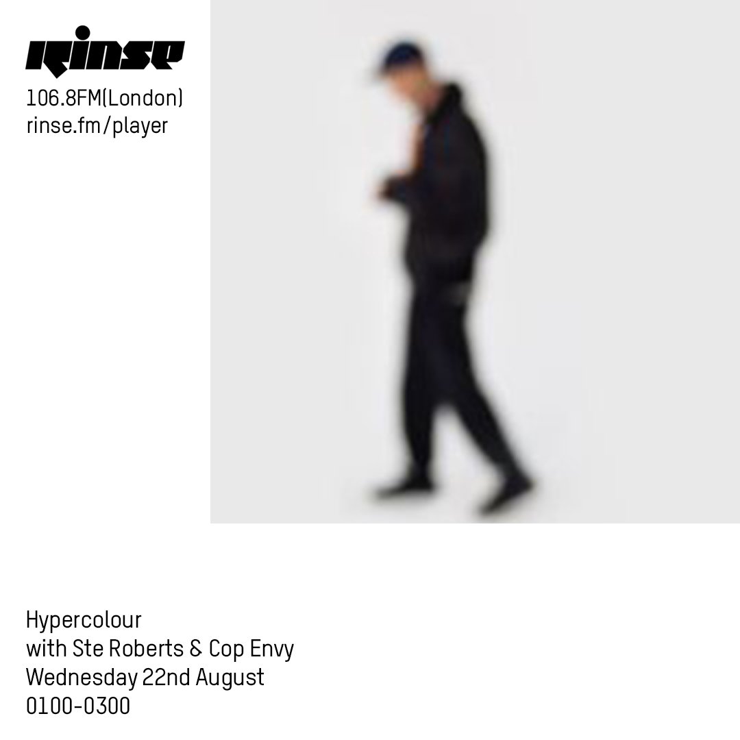 RinseFM's tweet photo. Up next we have @hypercolour with #SteDavids and #CopEnvy
Lock in at https://t.co/Q0ed1ktSEG & 106.8FM
#rinsefm https://t.co/cRlQjcgMJP