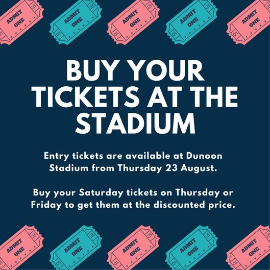**Tickets** Get your Cowal Highland Gathering tickets from <a href="/DunoonStadium/">Dunoon Stadium</a> from TOMORROW. And if you get your Saturday tickets tomorrow or Friday you’ll still get them at the discounted rate!
