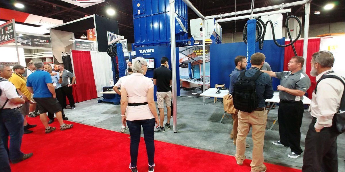 The TAWI booth is busy at <a href="/IWFAtlanta/">IWF Atlanta</a>!  If you're at the show, be sure to stop by booth 4438 to learn how you can lift your wood and sheet goods with ease. #SmartLifting #IWFAtlanta