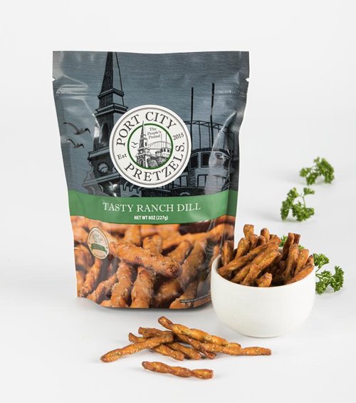 nesfinest's tweet photo. These tasty, flavorful, and #awardwinning hard #pretzels from @portcitypretzel are seasoned with an intense IRRESISTIBLE Ranch &amp; Dill flavor that has you reaching for just one more. We are excited to feature them in our #PicnicforTwo #giftbox! https://t.co/I1O55WGsbr https://t.co/ni13P7QYOL