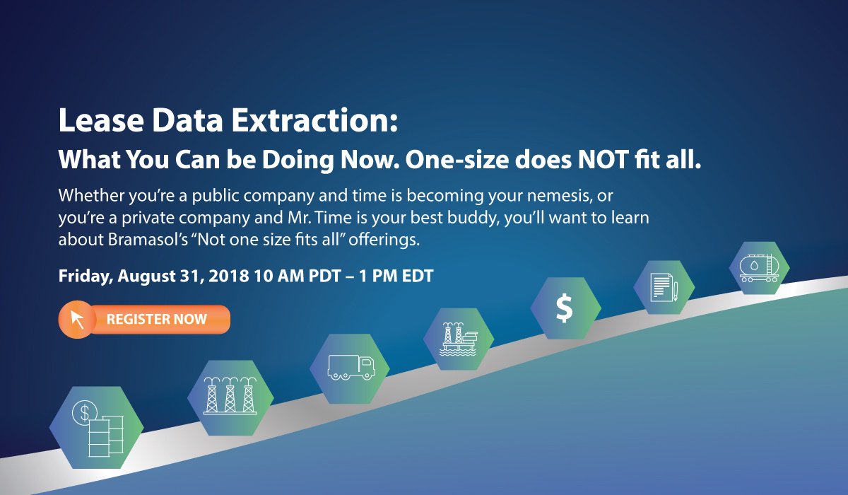 Bramasol's tweet image. We look forward to see you all for our next #leasing webinar Friday Aug 31, 2018 register now hubs.ly/H0dvs7t0 
and know What You Can be Doing Now as One-size does NOT fit all #SAPLeaseAdmin #DATA #DataExtraction #ASC842 #IFRS16 #WednesdayWebinar