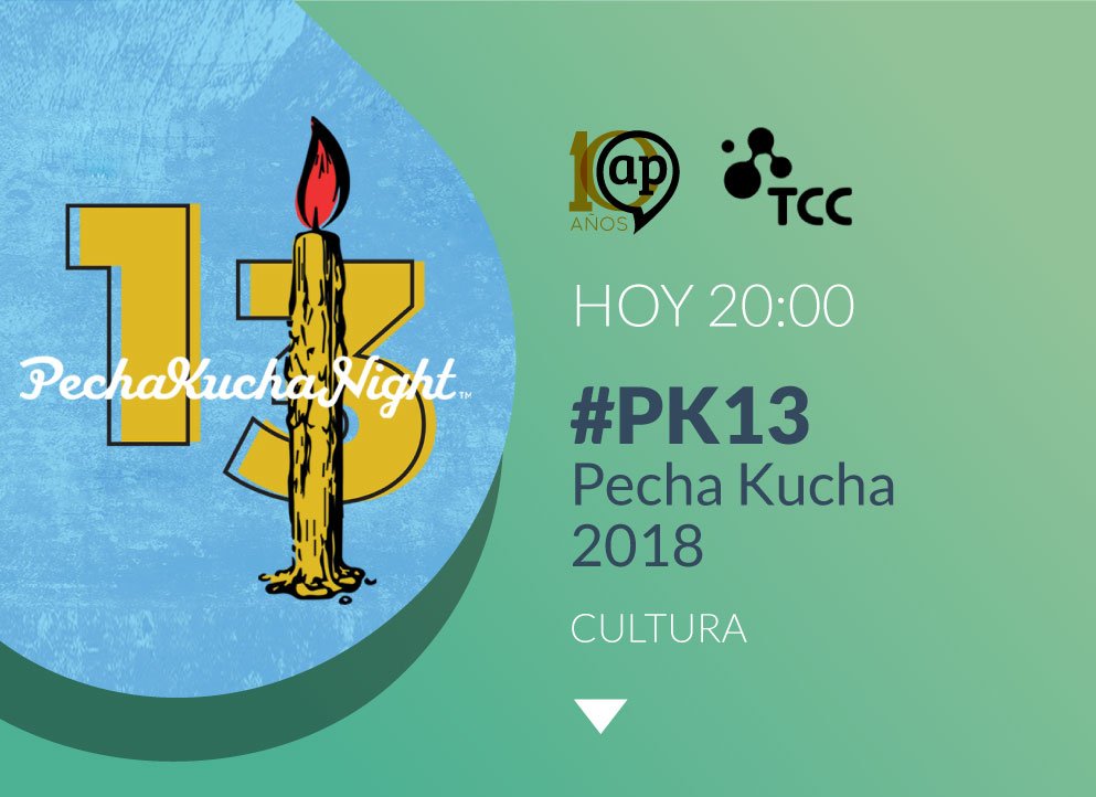 Hoy a las 20:00 H. en <a href="/AsunPublicosTV/">Asuntos Públicos</a> por <a href="/TCCoficial/">TCC</a> 

Hoy comenzamos a emitir las charlas de todos los speakers de #PK13. <a href="/PechaKuchaMvdo/">Pecha Kucha Mvdo</a> <a href="/Metroveinte/">Metroveinte</a> 
pechakuchamontevideo.com

#Actualidad #Cultura #Sodre