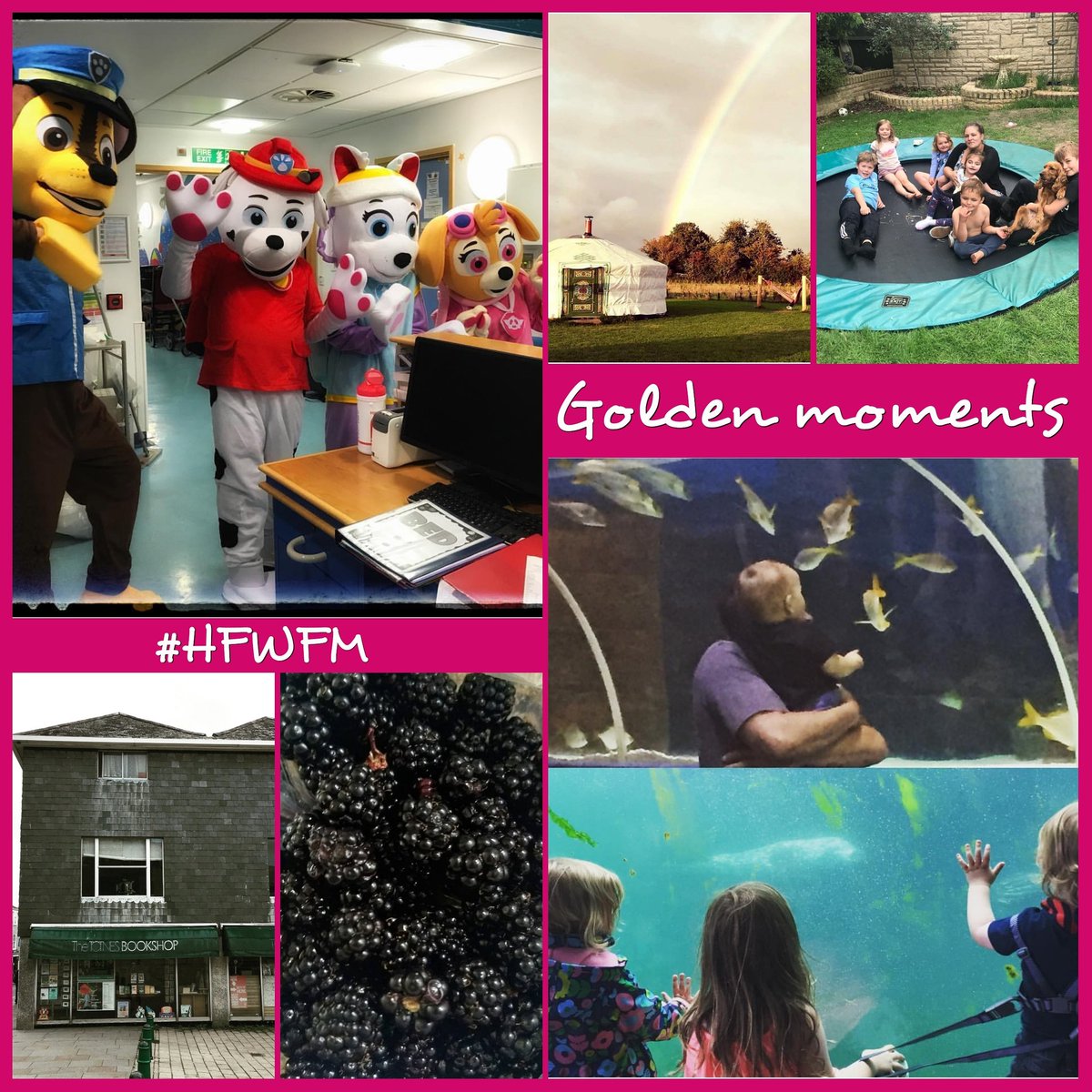 FreelanceMum01's tweet photo. We took a trip down memory lane, went blackberry picking, volunteered at the hospital, visited an aquarium, trampolined with cousins and saw a rainbow 🌈 What a beautiful day full of #goldenmoments on day 22 of our #HFWFM insta challenge!
https://t.co/aSHf0mU9KW https://t.co/5lxM5D9mCM