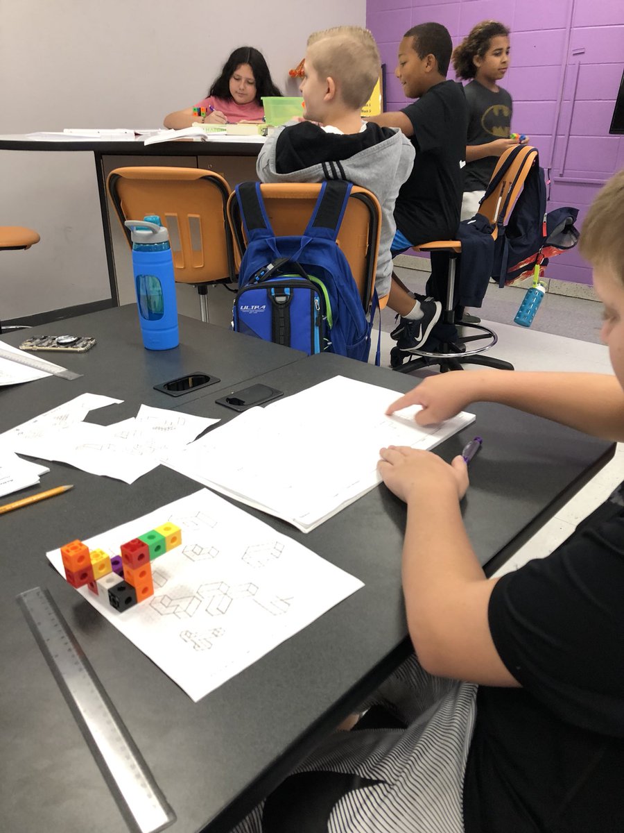 TabithaBOdom's tweet photo. Who knew isometric and multiview sketches could be so much fun? Stem students! That’s who! @TomiRGarner serving up rigor with super sized engagement. #lmslearn #mcslearn https://t.co/Bt9FdKua67