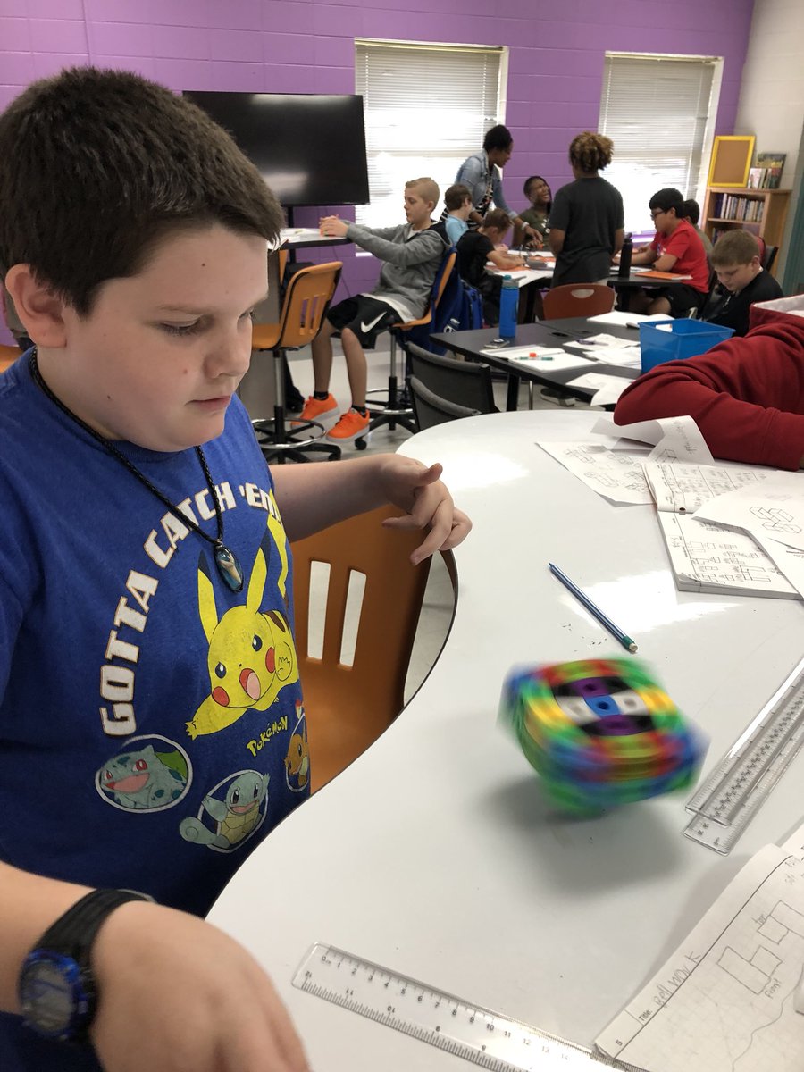 TabithaBOdom's tweet photo. Who knew isometric and multiview sketches could be so much fun? Stem students! That’s who! @TomiRGarner serving up rigor with super sized engagement. #lmslearn #mcslearn https://t.co/Bt9FdKua67
