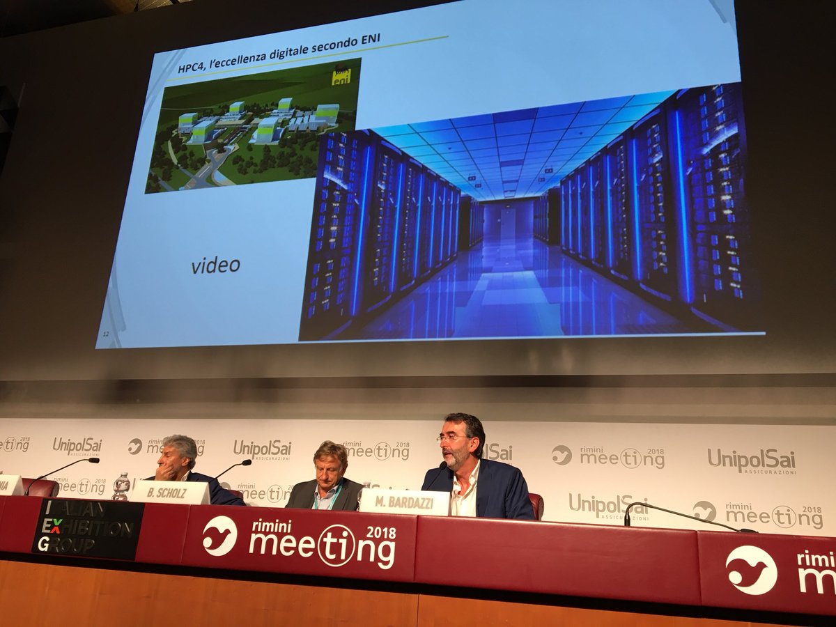 eni's tweet image. Come si trasforma un’azienda? Rivoluzionando il modo di lavorare e innovando i processi interni. In Eni testimonianza è l’utilizzo del #supercomputer più potente al mondo a livello industriale, l’#HPC4. @marcobardazzi lo racconta al @MeetingRimini #innovation4energy
#meeting18
