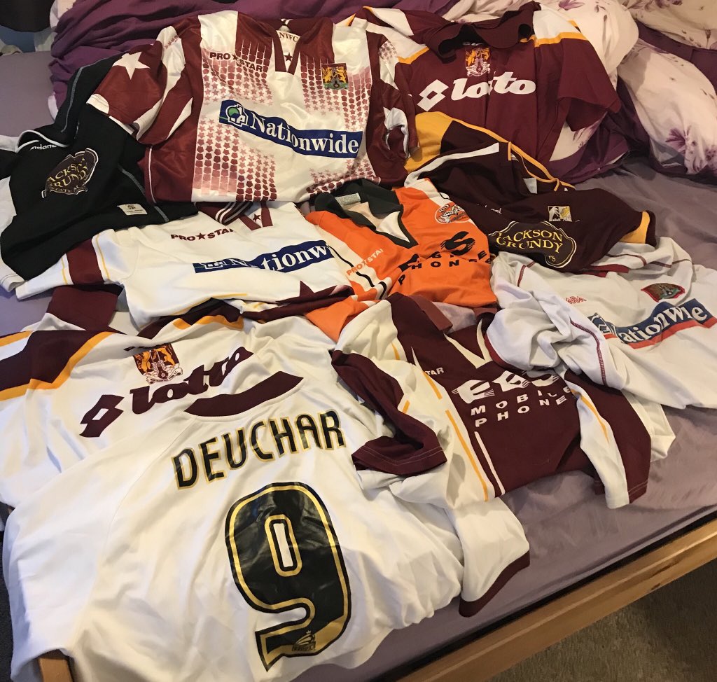 davielloydNpton's tweet image. Sorting out the shed found a few #teyn shirts ... thought I sold most of them at car boots but I know I’ve got the home 1994 and green away shirt some where #stilllooking #ntfc #cobblers @ntfc #Memories
