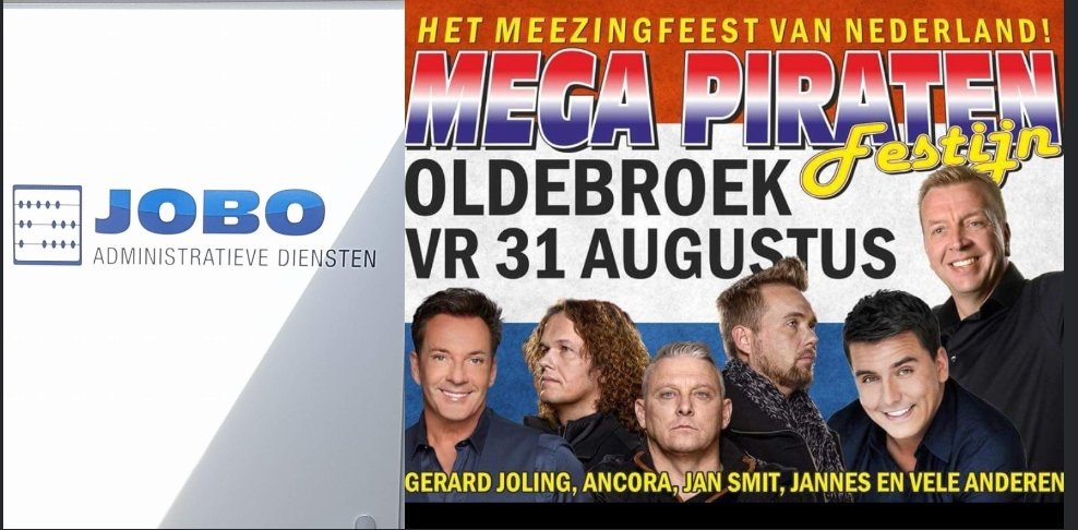JoboAdm's tweet photo. Wij geven 2 keer 2 kaarten weg voor het @megapiraten festijn in Oldebroek op 31 augustus as. Volg dit account en RT dit bericht met reactie en geef aan waarom jij de kaarten moet winnen! Woensdagavond 29 augustus maken we de beide winnaars bekend! #twitteractie #facebookactie https://t.co/blJ4rub7zh