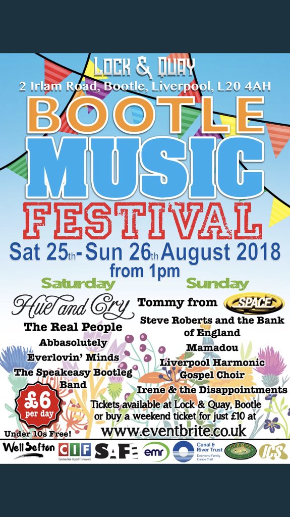 Looking forward to playing with <a href="/TheCanyonBand_/">TheCanyonBand</a> this Bank Hol weekend at the 1st <a href="/BootleMusic/">Bootle Music Festival</a> Community Festival <a href="/_LockandQuay/">The Lock & Quay</a> feat. <a href="/hueandcry/">Hue And Cry</a> <a href="/RealPeopleband/">The Real People</a> @Steve__Roberts <a href="/tommyfromspace/">Tommy Scott</a> <a href="/Space_The_Band/">SpaceTheBandOfficial</a> 👌🎶🎤🎸🎹🥁 <a href="/Carra23/">Jamie Carragher</a> <a href="/snellyradio/">SNELLY (TONY SNELL)</a> <a href="/reid6peter/">Peter Reid 💙</a> eventbrite.co.uk/e/bootle-music…