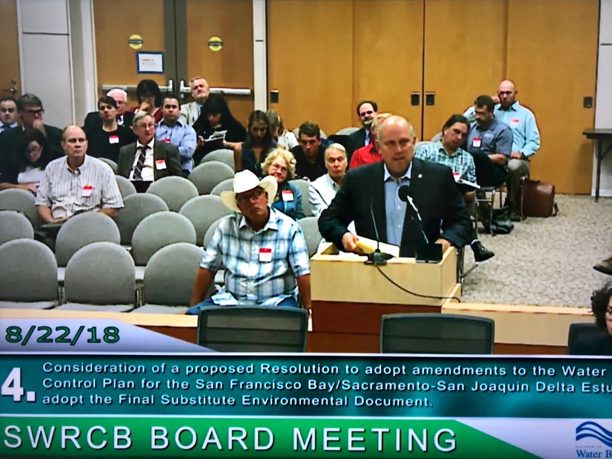 Couldn’t stand being away from the bureaucracy. Representing Stan County at the Water Board Hearing. Making sure they know all of the devastating impacts of their flow proposal. Lastly, our irrigation districts rock! ⁦<a href="/TurlockID/">Turlock Irrigation District</a>⁩ ⁦<a href="/modbee/">The Modesto Bee</a>⁩ ⁦<a href="/mod_irrigation/">ModestoIrrigationDst</a>⁩