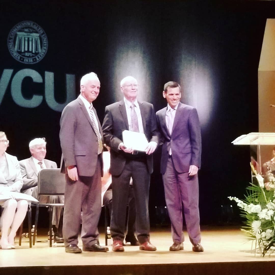 vcusoe's tweet photo. Congratulations Dr. Wehman, the recipient of the @VCU Distinguished Scholarship Award for his dedication to the employment of people with physical and intellectual disabilities. #vcusoe #rrtc #vcuconvocation #VCUWelcomeWeek #vcu18 https://t.co/9HL6HkbBul
