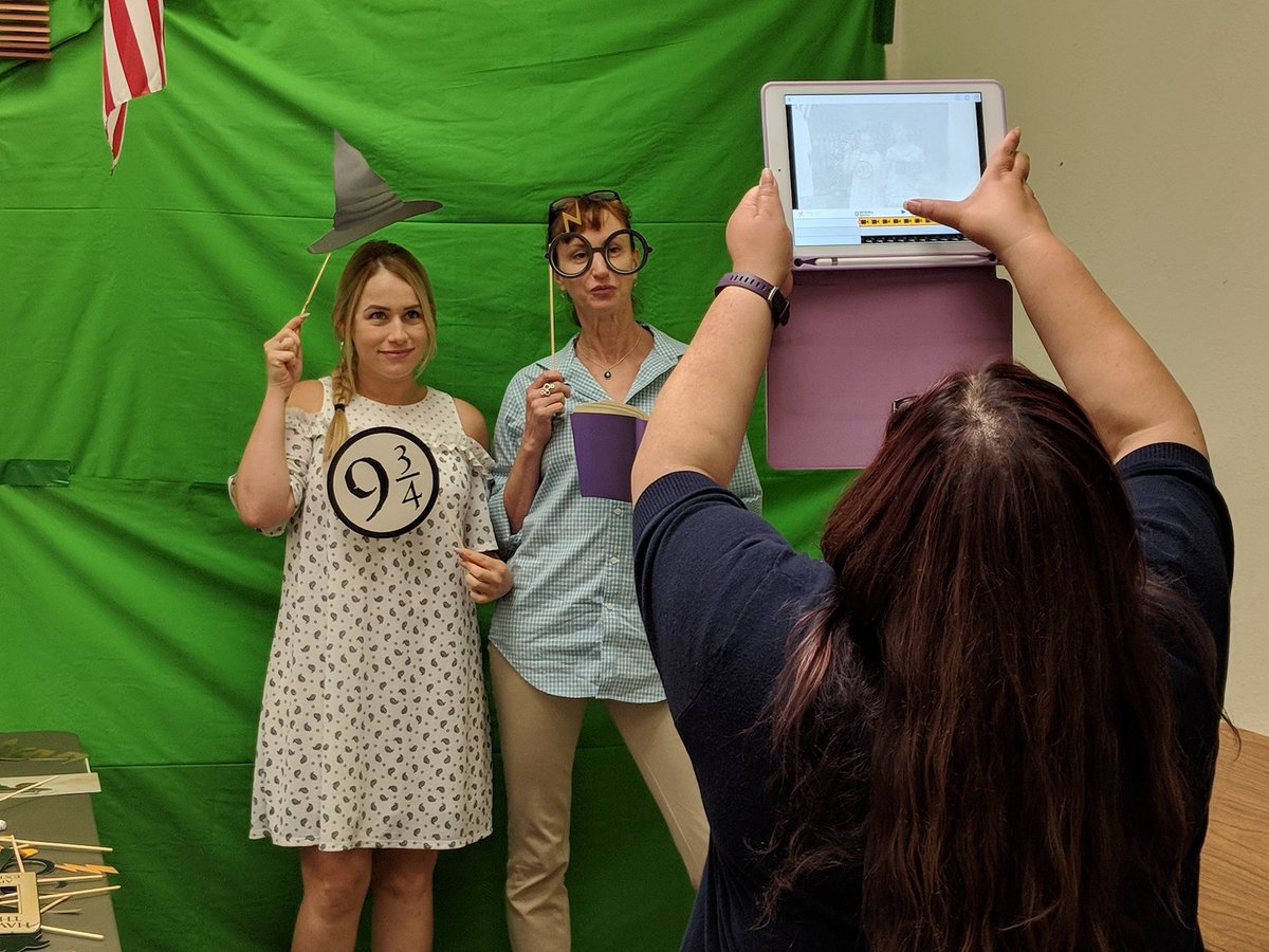 MrSorensen805's tweet photo. Harry Potter green screen time using @DoInkTweets at #OuhsdNTO https://t.co/7FRWVhtVYB