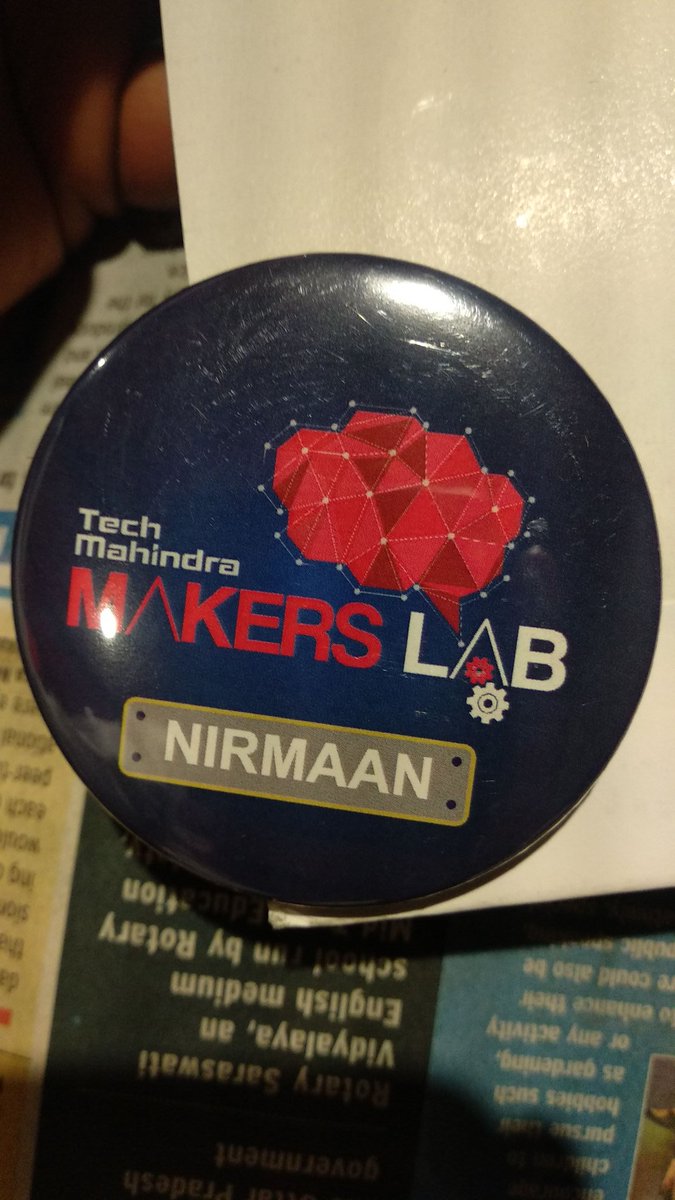 AshishT50508852's tweet photo. A amazing experience at the maker’s lab campus connect with the most amazing people like Nikhil Malhotra sir , Ankur Bhuyan and many more. @tech_mahindra 
#Makerslab #TechMNirmaan #Acumos #Entellio #BVUCOEP https://t.co/1zzIFczoLJ