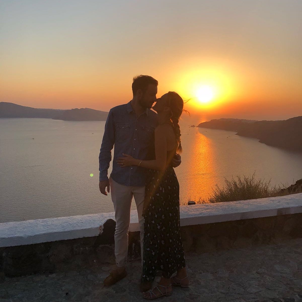 CuratedGreece's tweet photo. #Honeymoon to the #romantic #Santorini with #CuratedGreece 
#Thanks for the photo from Sophie
#Greece #sunset #wedding #summer #seaview #luxury #travel #bespoke #wanderlust https://t.co/lbnZHHt2cb